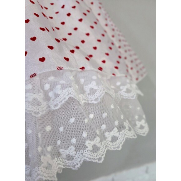 NWT Bitty Bundles of Joy M.Joy Handmade "Be Mine" Valentine Hearts Dress Size 10 - Picture 8 of 13